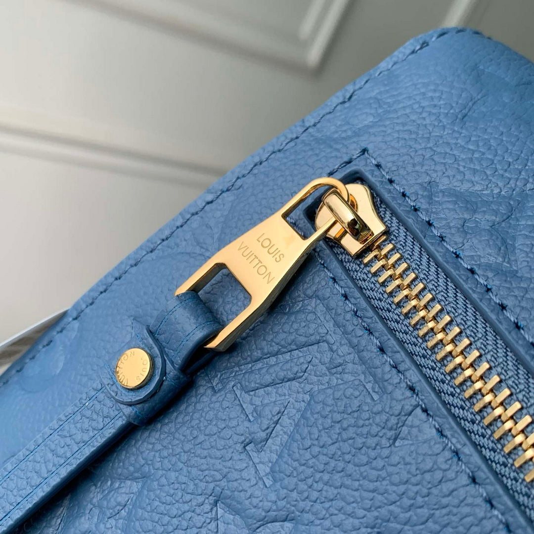 Louis Vuitton LV M27357 Pochette M¨¦tis Bag Blue Jean
