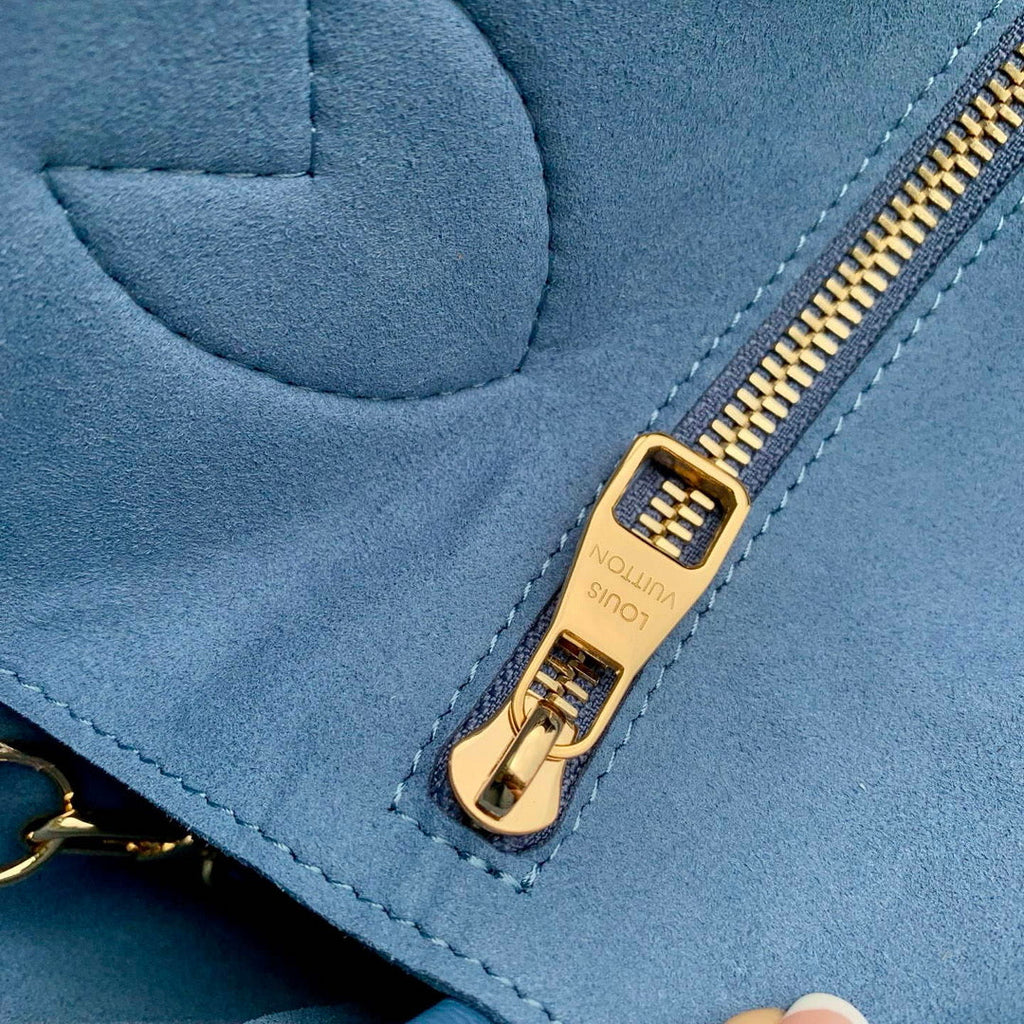 Louis Vuitton LV M27358 Neverfull MM Bag  Blue Jean
