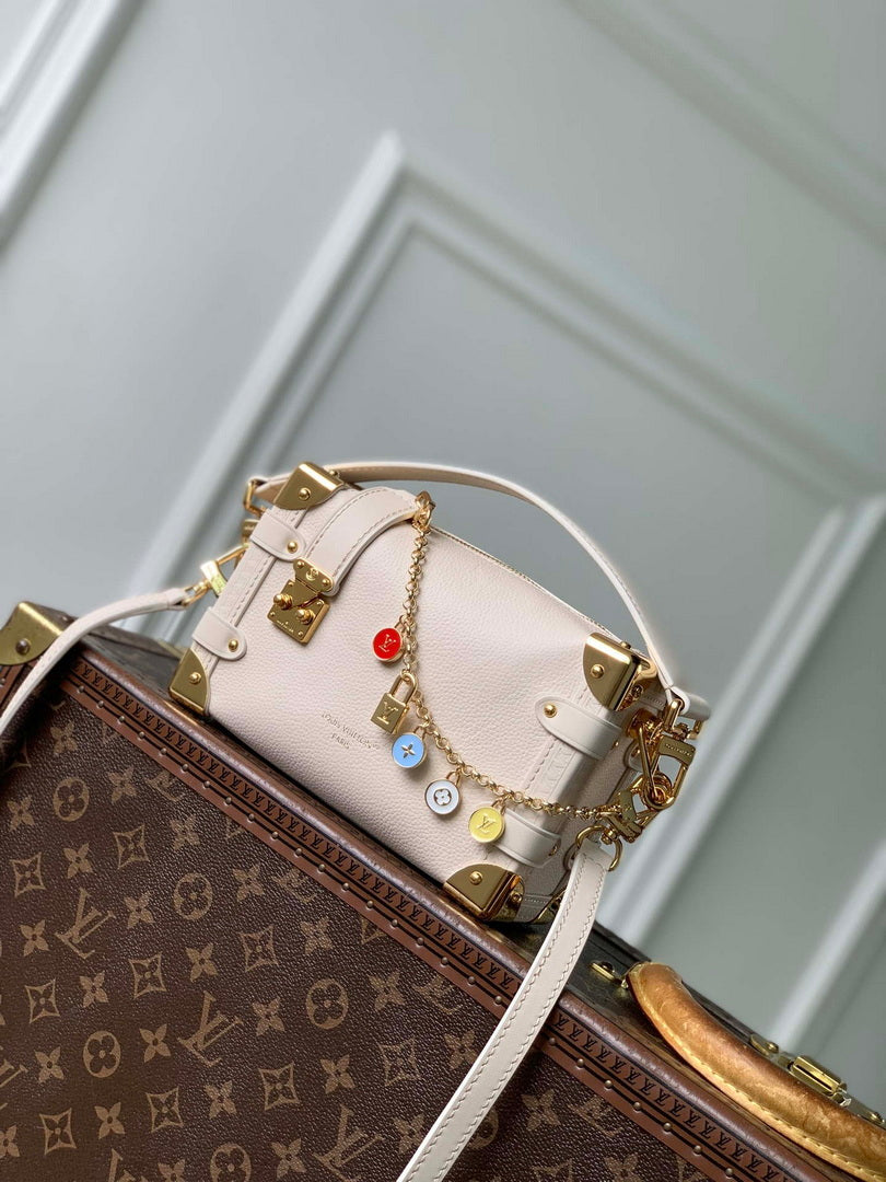 Louis Vuitton LV M27438 Side Trunk PM Bag Chalk