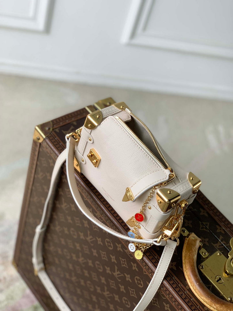 Louis Vuitton LV M27438 Side Trunk PM Bag Chalk