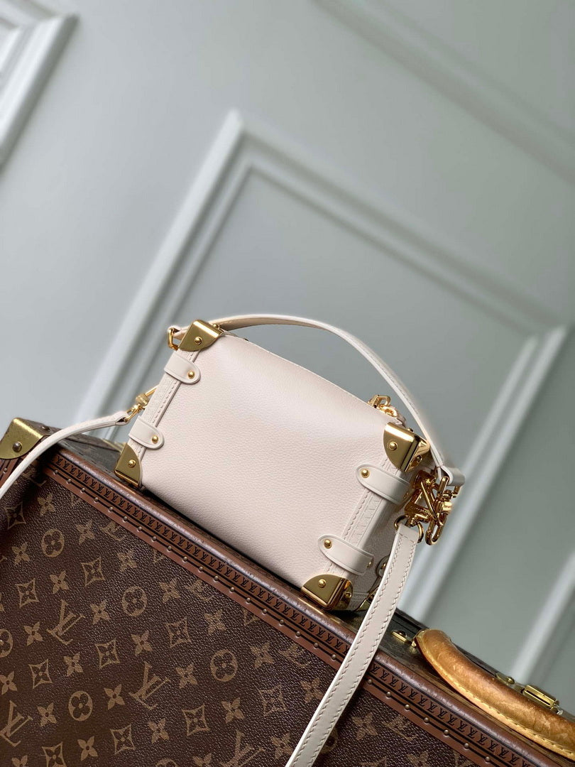 Louis Vuitton LV M27438 Side Trunk PM Bag Chalk