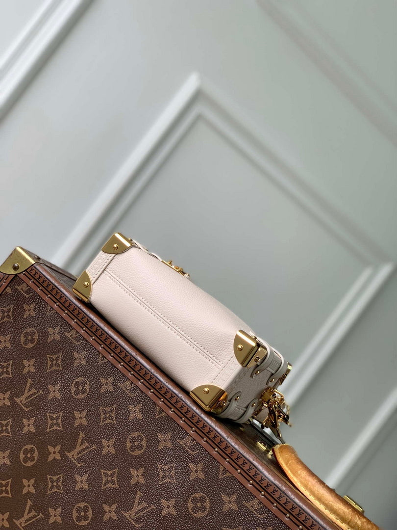 Louis Vuitton LV M27438 Side Trunk PM Bag Chalk