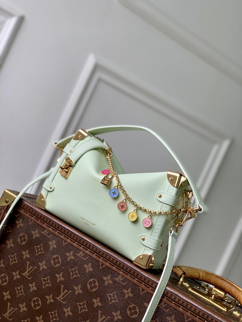 Louis Vuitton LV M27449 Side Trunk PM Bag Light Green