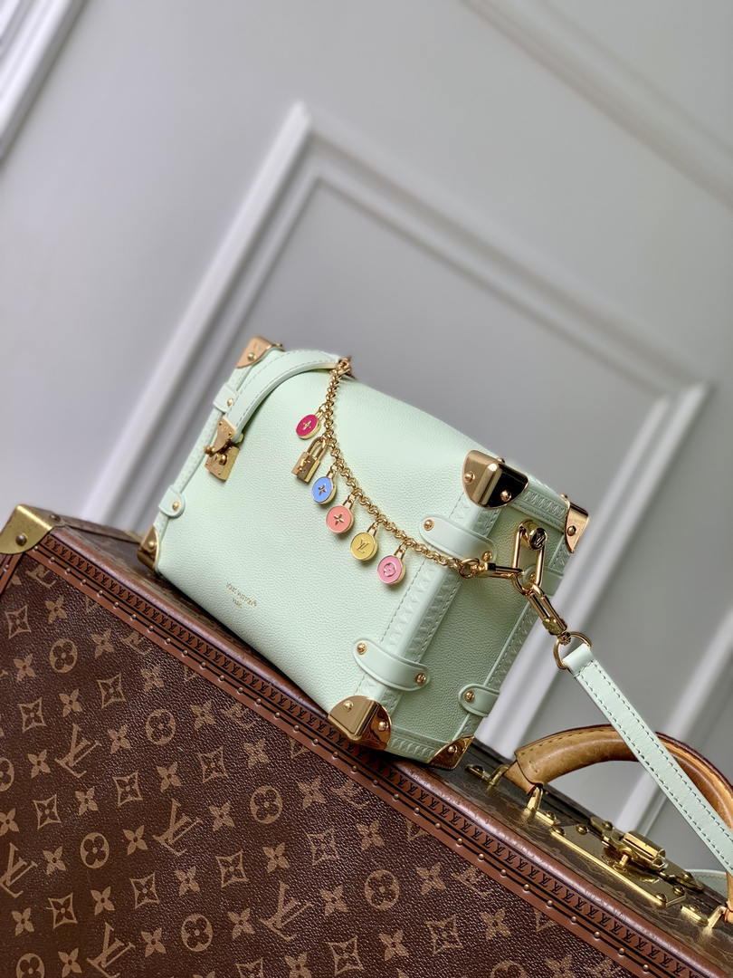 Louis Vuitton LV M27449 Side Trunk PM Bag Light Green