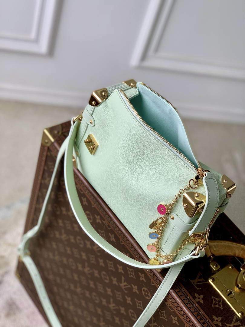 Louis Vuitton LV M27449 Side Trunk PM Bag Light Green