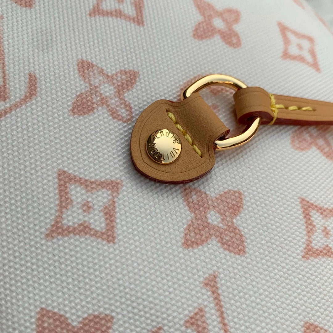 Louis Vuitton LV M27521 Neverfull MM Bag Monogram Origine Lin