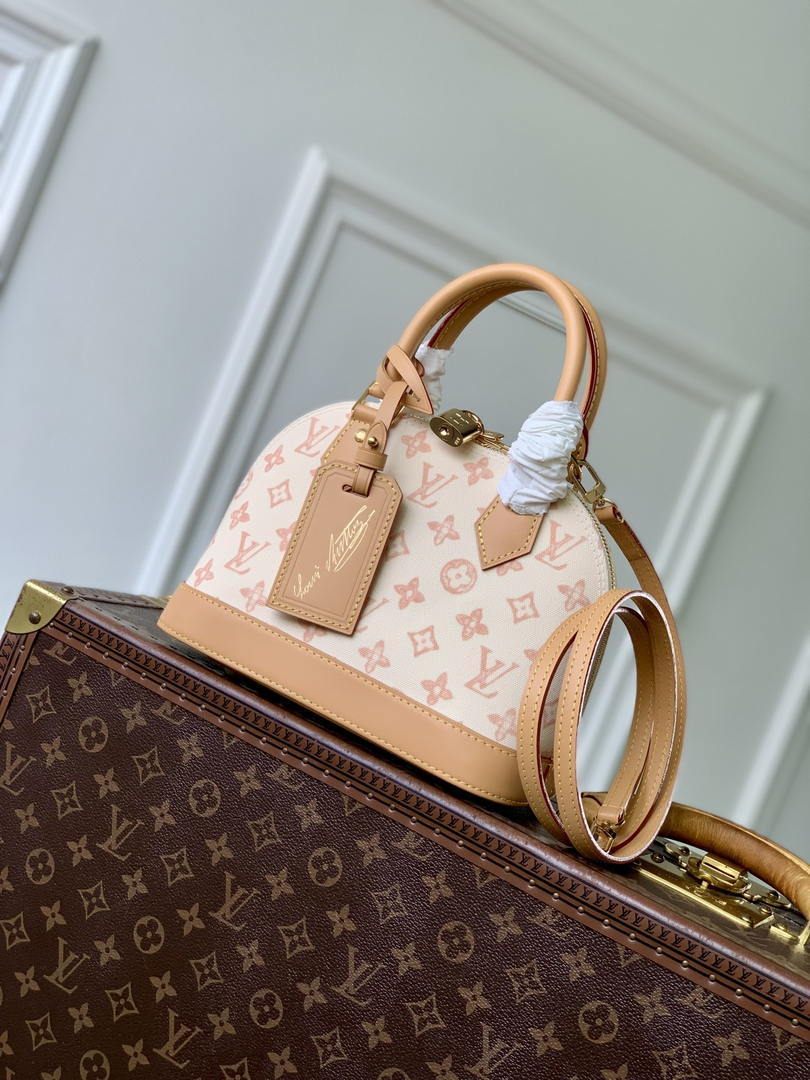 Louis Vuitton LV M27525 Alma BB Bag  Monogram Origine Lin - Default Title - View 1