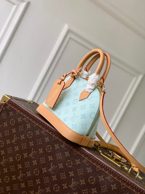 Louis Vuitton LV M27526 Alma BB Bag Blue Other Monogram Canvas - Default Title - View 2