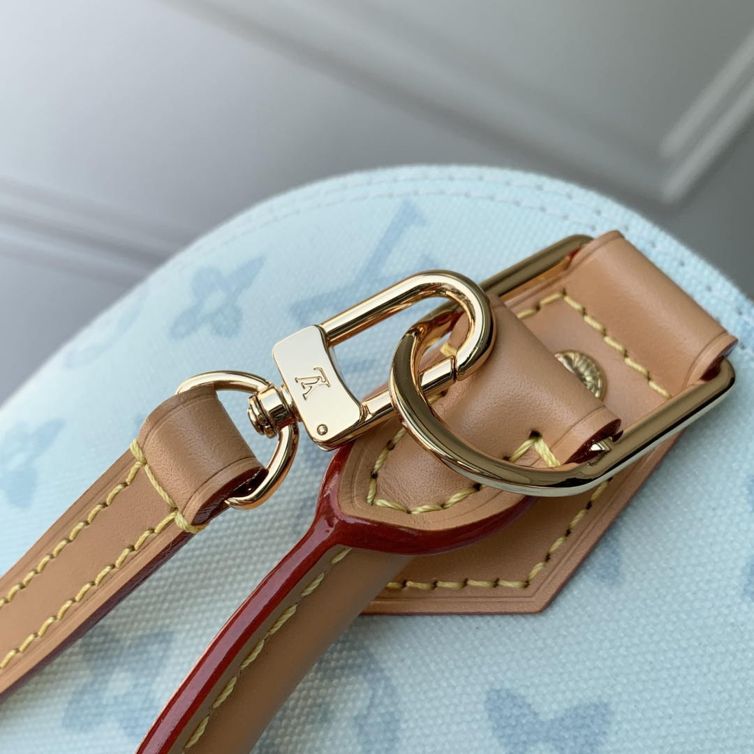Louis Vuitton LV M27526 Alma BB Bag Blue Other Monogram Canvas