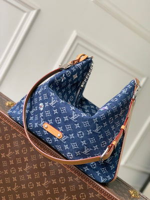 Louis Vuitton  LV M27555 Vagabond Hobo Bag Blue - Default Title - View 1