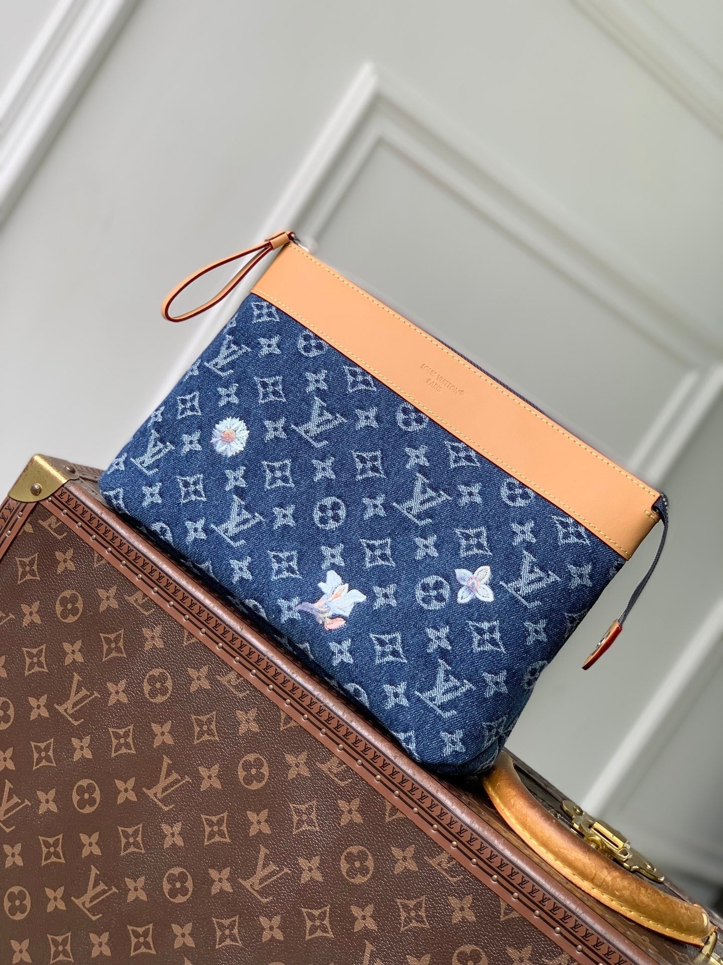 Louis Vuitton LV M27559 Pochette Voyage Souple Bag Blue - Default Title - View 1
