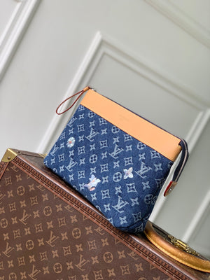 Louis Vuitton LV M27559 Pochette Voyage Souple Bag Blue - Default Title - View 2