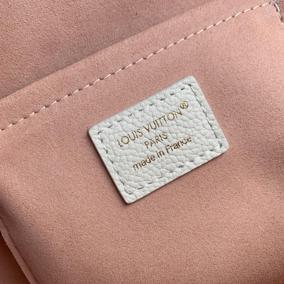 Louis Vuitton LV M27574 Alma BB Bag Monogram Empreinte White &Pink