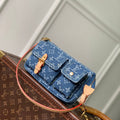 Louis Vuitton  LV M27602 Pochette Accessoire Cargo Bag Blue Denim - Default Title - View 1