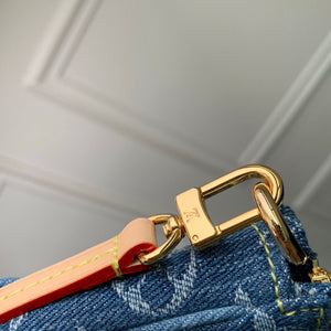 Louis Vuitton  LV M27602 Pochette Accessoire Cargo Bag Blue Denim - Default Title - View 7