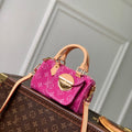 Louis Vuitton  LV M27603 Nano Speedy Bag Fuchsia Denim - Default Title - View 1
