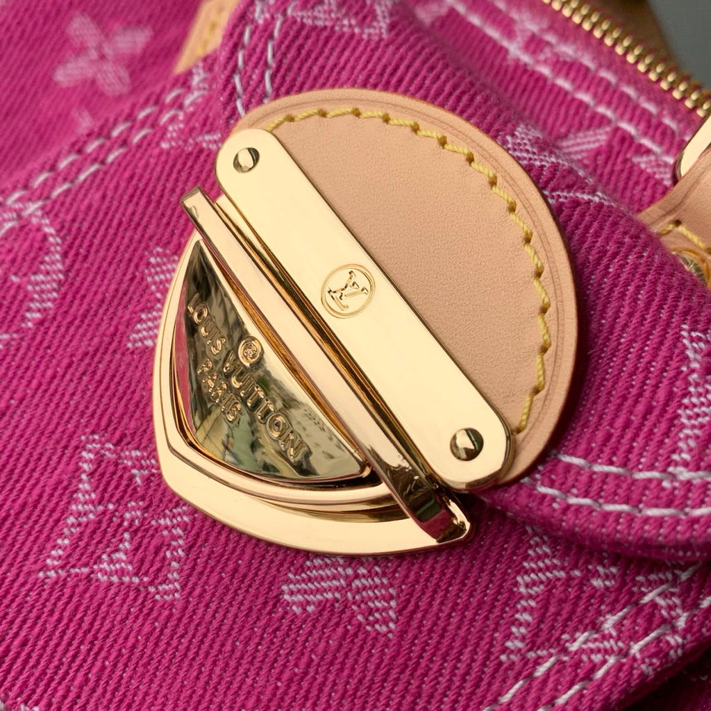 Louis Vuitton  LV M27603 Nano Speedy Bag Fuchsia Denim