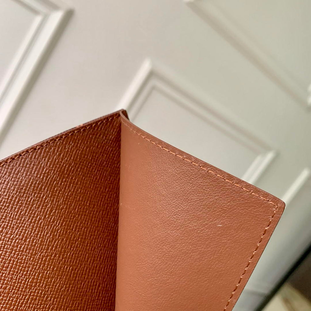 Louis Vuitton LV M27612 Passport Cover Other Monogram Canvas  Coffe Brown