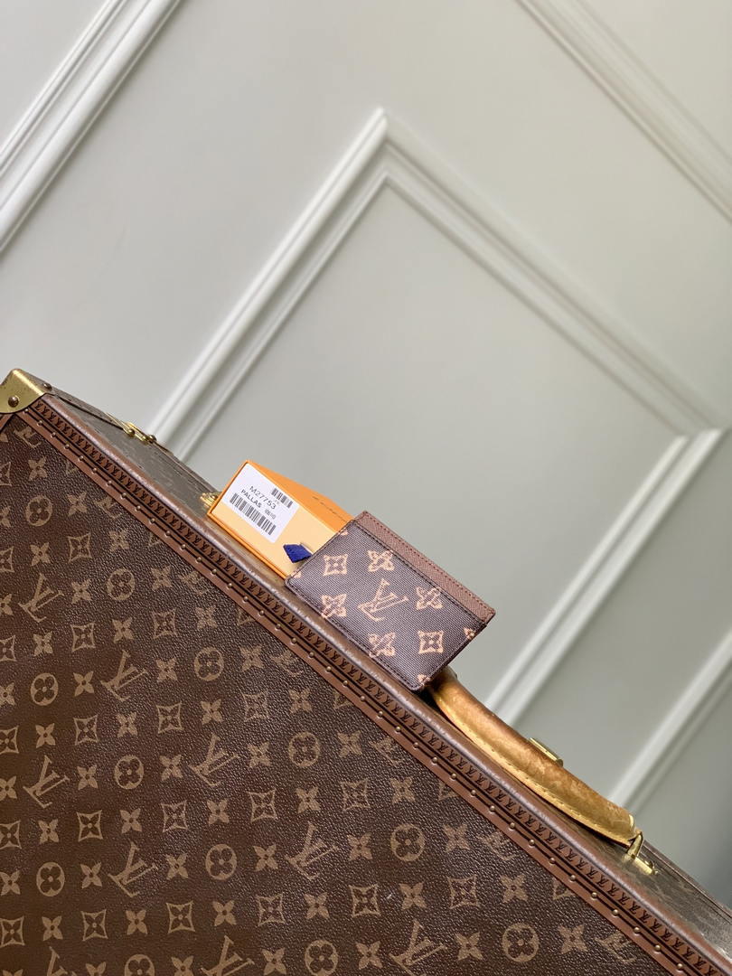 Louis Vuitton LV M27612 Passport Cover Other Monogram Canvas  Coffe Brown