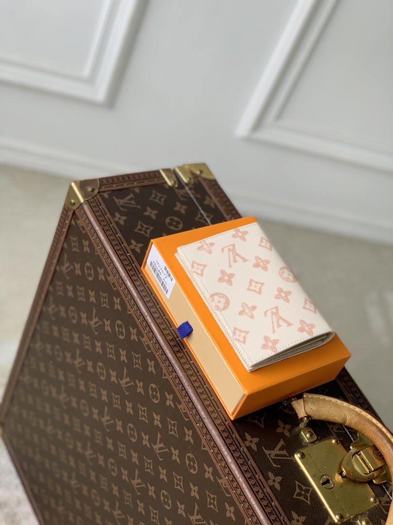 Louis Vuitton LV M27612 Passport Cover Other Monogram Canvas Beige