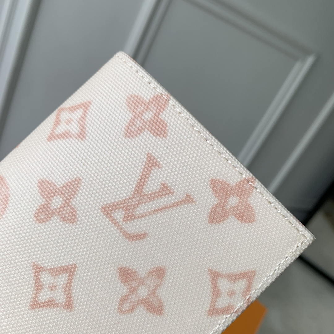 Louis Vuitton LV M27612 Passport Cover Other Monogram Canvas Beige