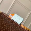 Louis Vuitton LV M27612 Passport Cover Other Monogram Canvas Light Blue