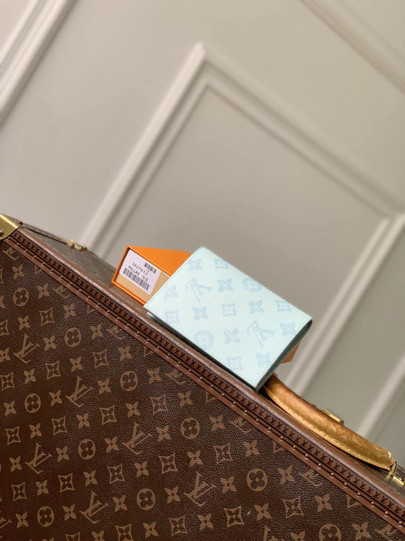 Louis Vuitton LV M27612 Passport Cover Other Monogram Canvas Light Blue