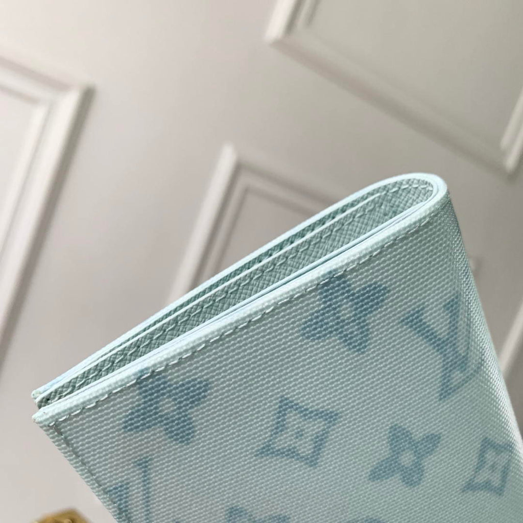 Louis Vuitton LV M27612 Passport Cover Other Monogram Canvas Light Blue