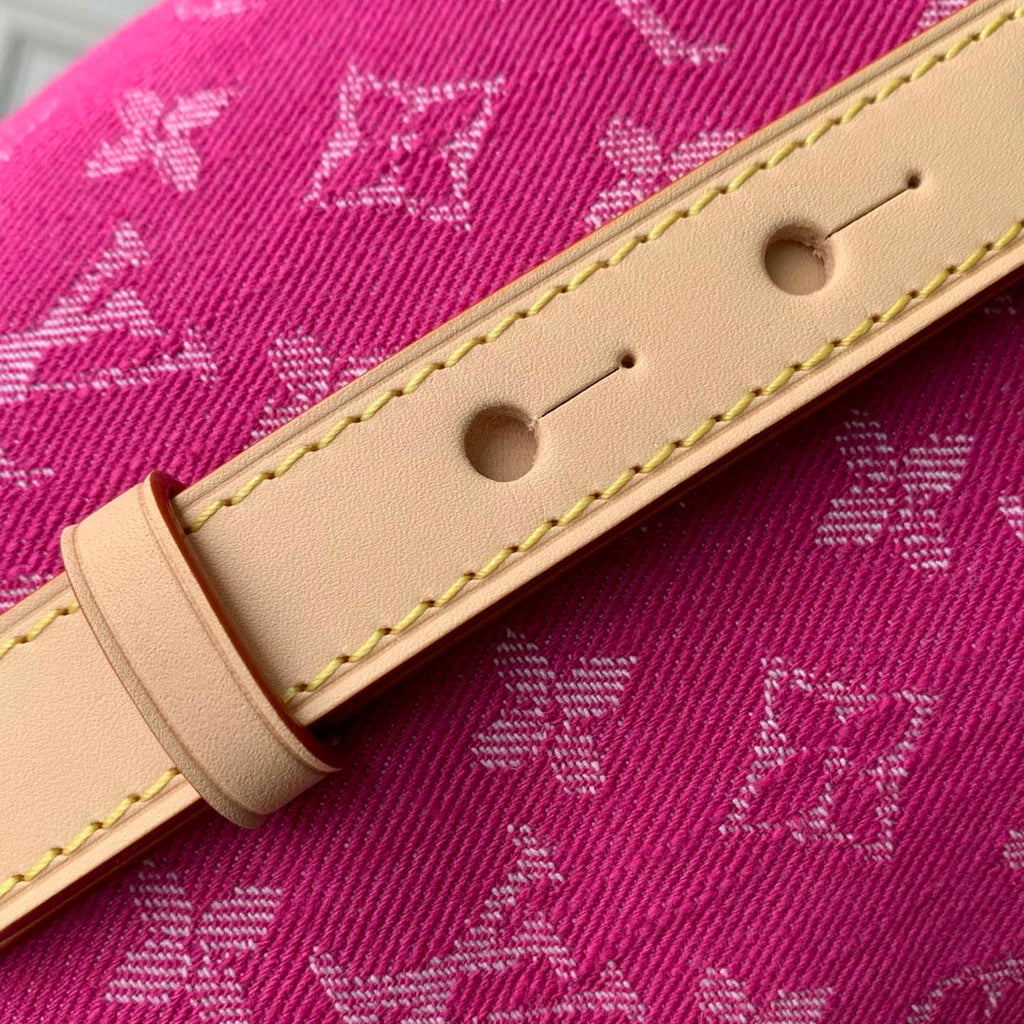Louis Vuitton LV M27626 All In BB Bag Fuchsia Denim