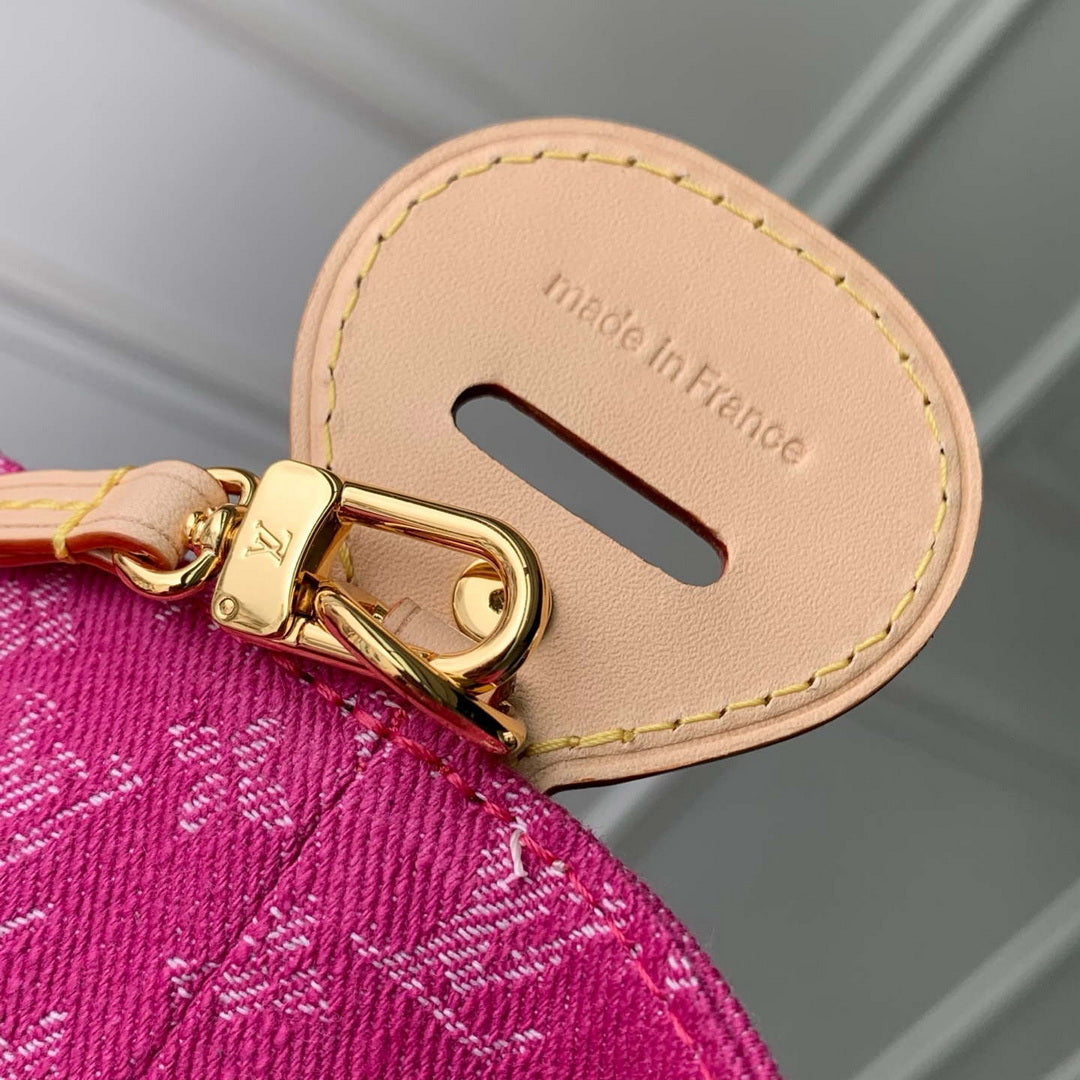 Louis Vuitton LV M27626 All In BB Bag Fuchsia Denim