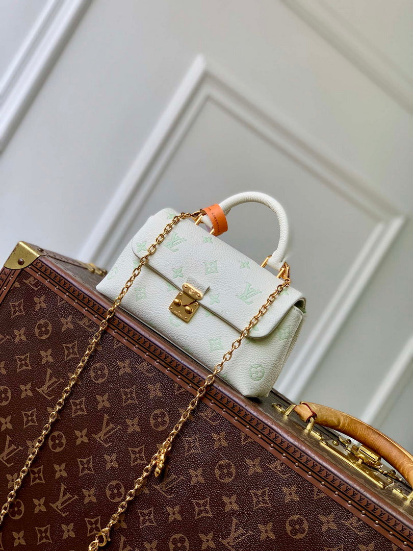 Louis Vuitton LV M27698 Nano Madeleine Bag Milky White/Green