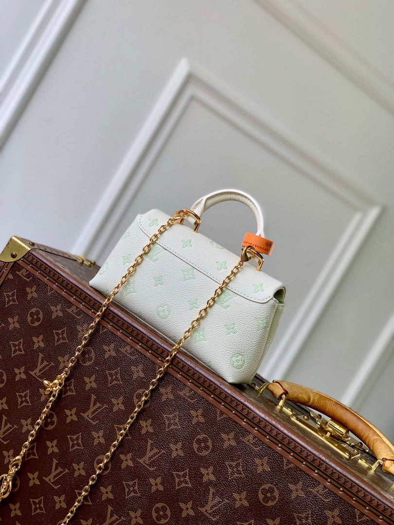 Louis Vuitton LV M27698 Nano Madeleine Bag Milky White/Green