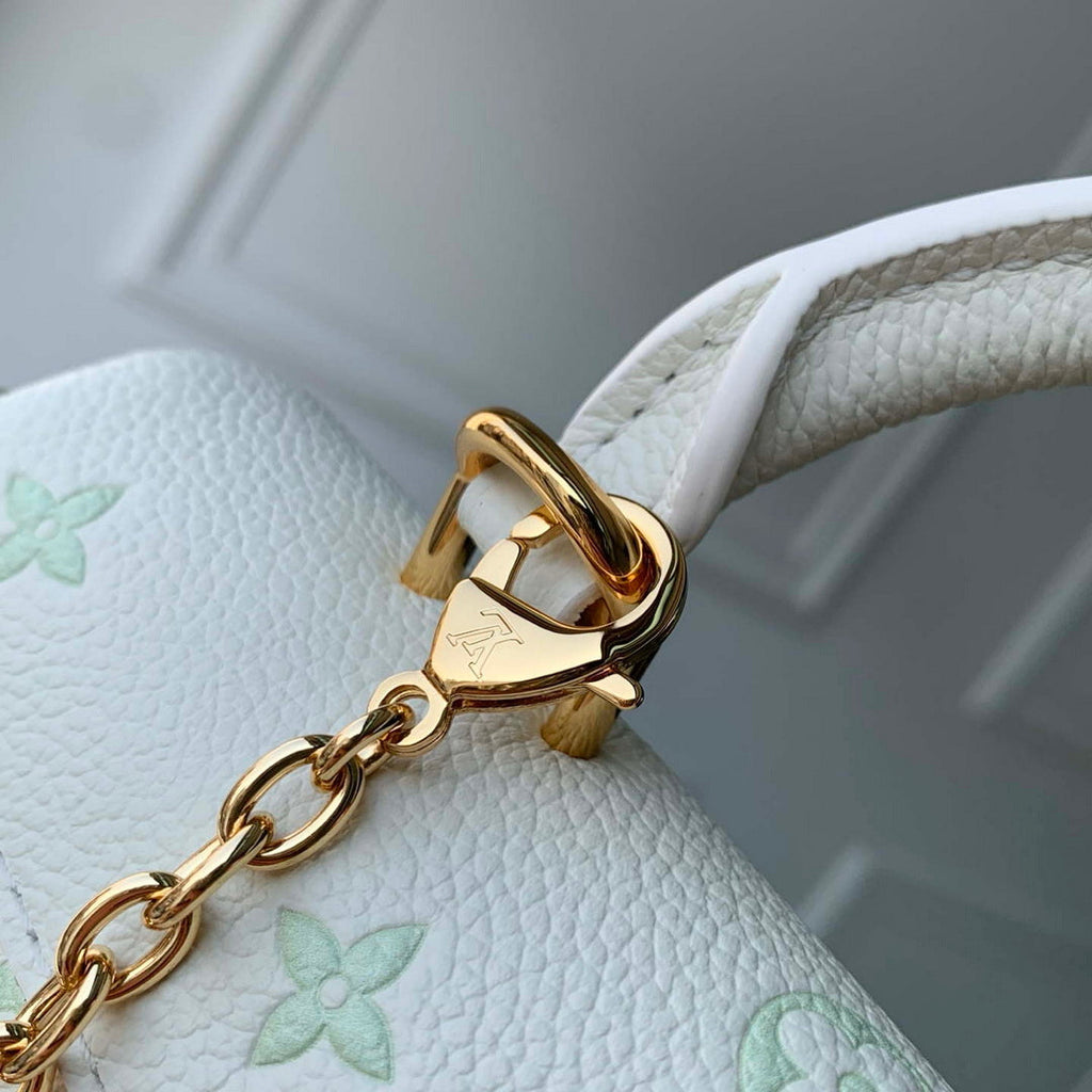 Louis Vuitton LV M27698 Nano Madeleine Bag Milky White/Green