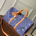Louis Vuitton LV M27781 Keepall Bandoulière 50 Bag Blue - Default Title - View 1