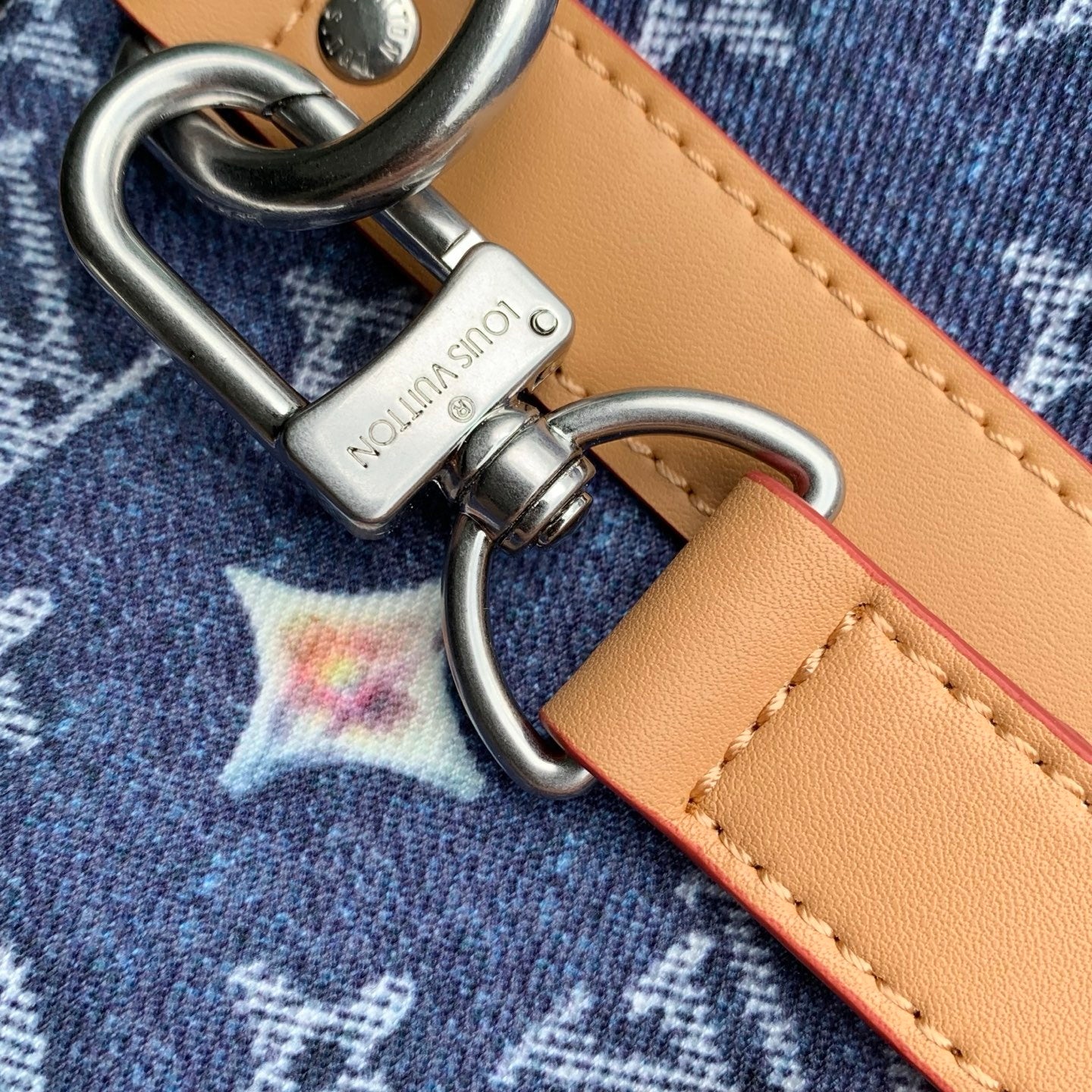 Louis Vuitton LV M27781 Keepall Bandoulière 50 Bag Blue
