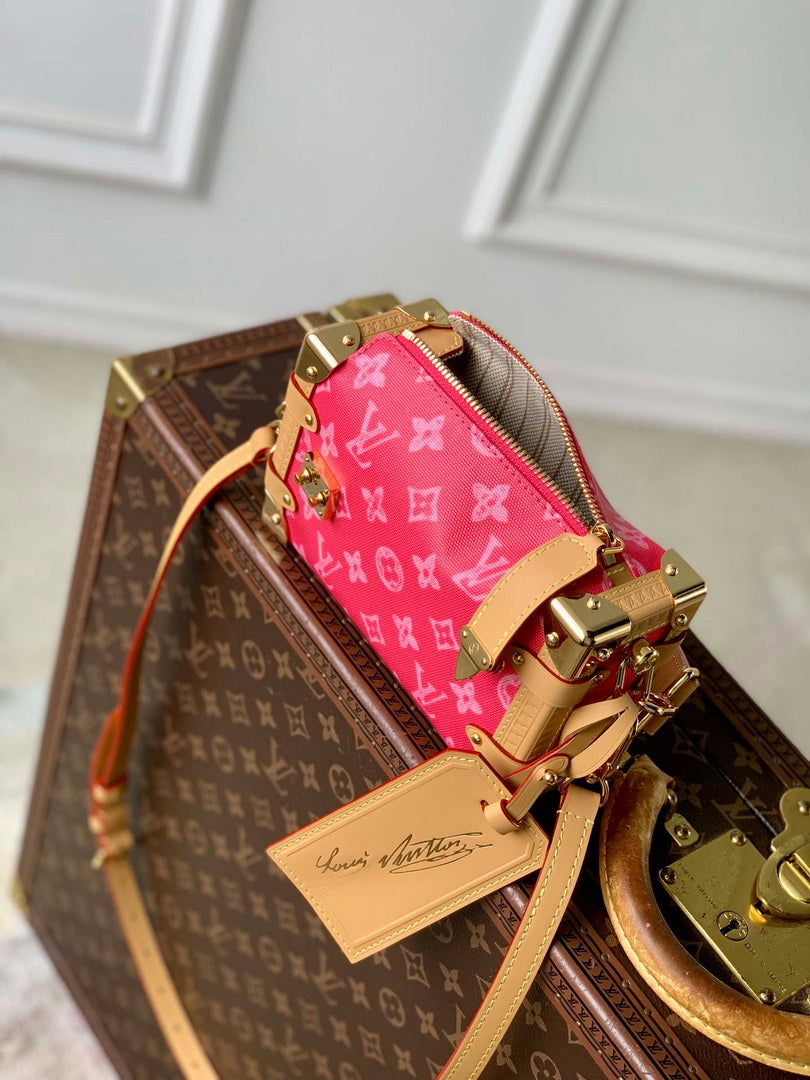 Louis Vuitton LV M27784 Side Trunk PM Bag Rose