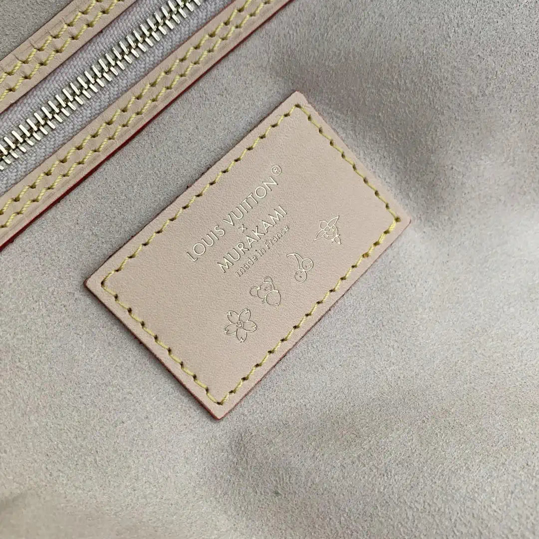 Louis Vuitton LV M27787 LV x TM Neverfull MM Handbag Monogram White