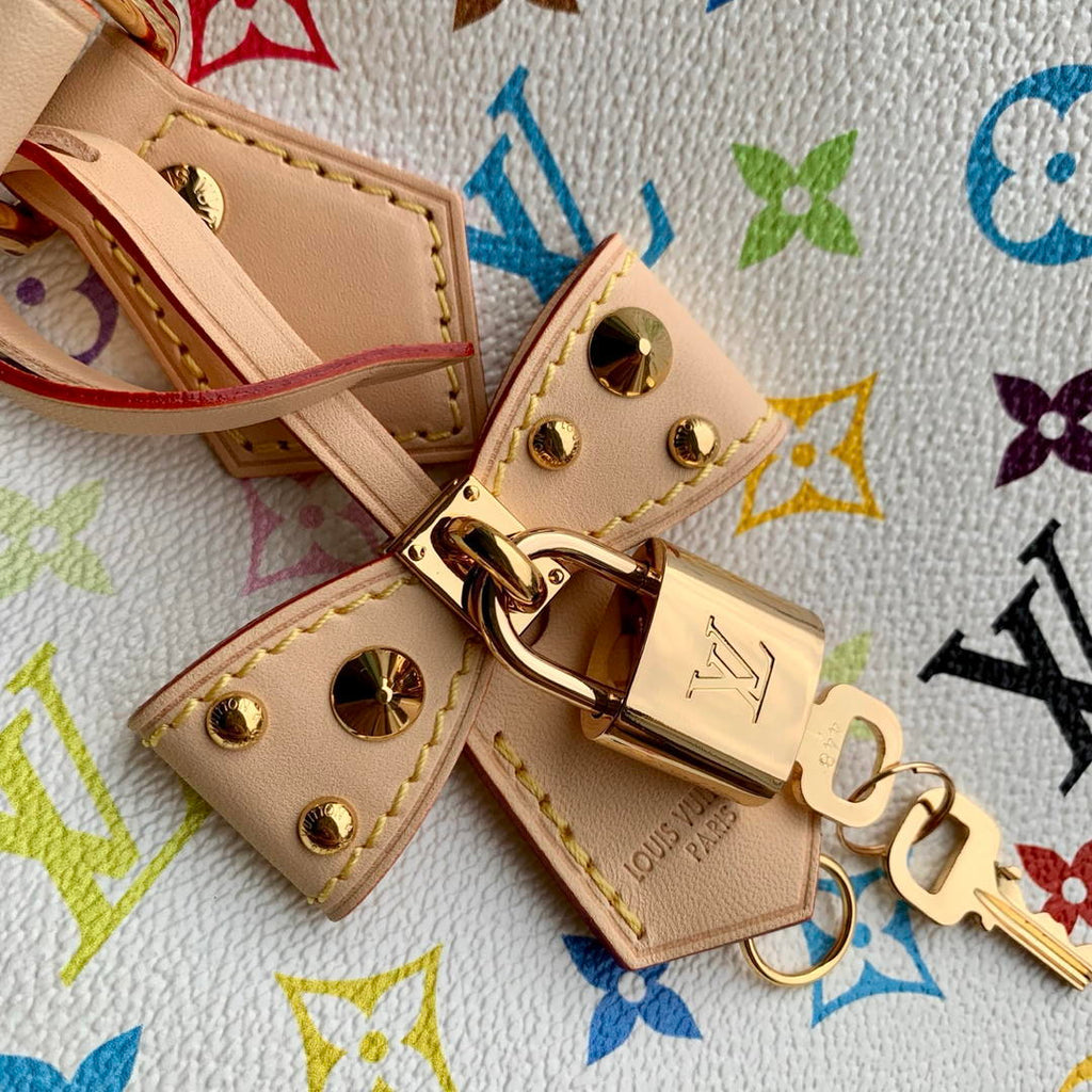 Louis Vuitton  LV M27789 Speedy 30  Bandoulière  Bag Multicolor  White