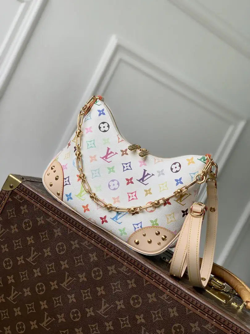 Louis Vuitton LV M27790 LV x TM Boulogne PM Bag Monogram White