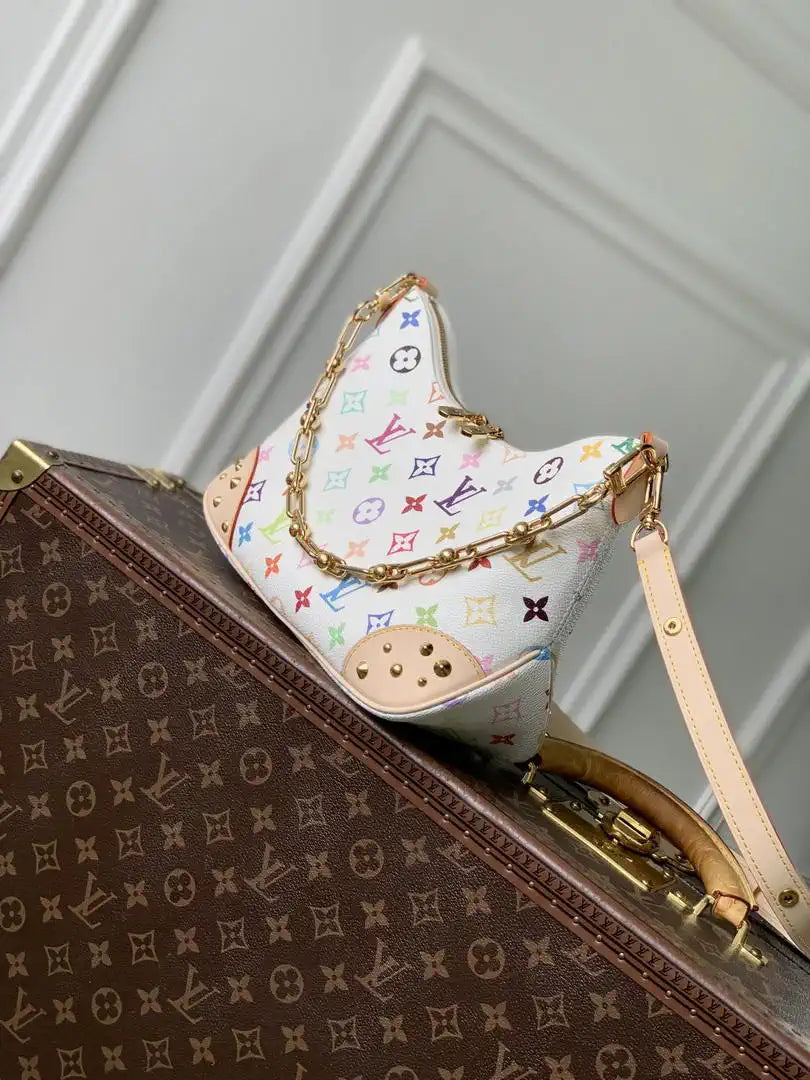 Louis Vuitton LV M27790 LV x TM Boulogne PM Bag Monogram White