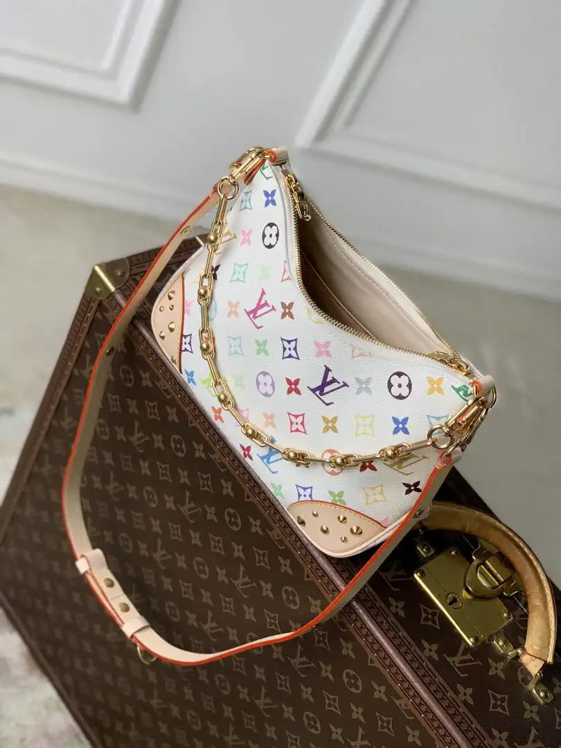 Louis Vuitton LV M27790 LV x TM Boulogne PM Bag Monogram White