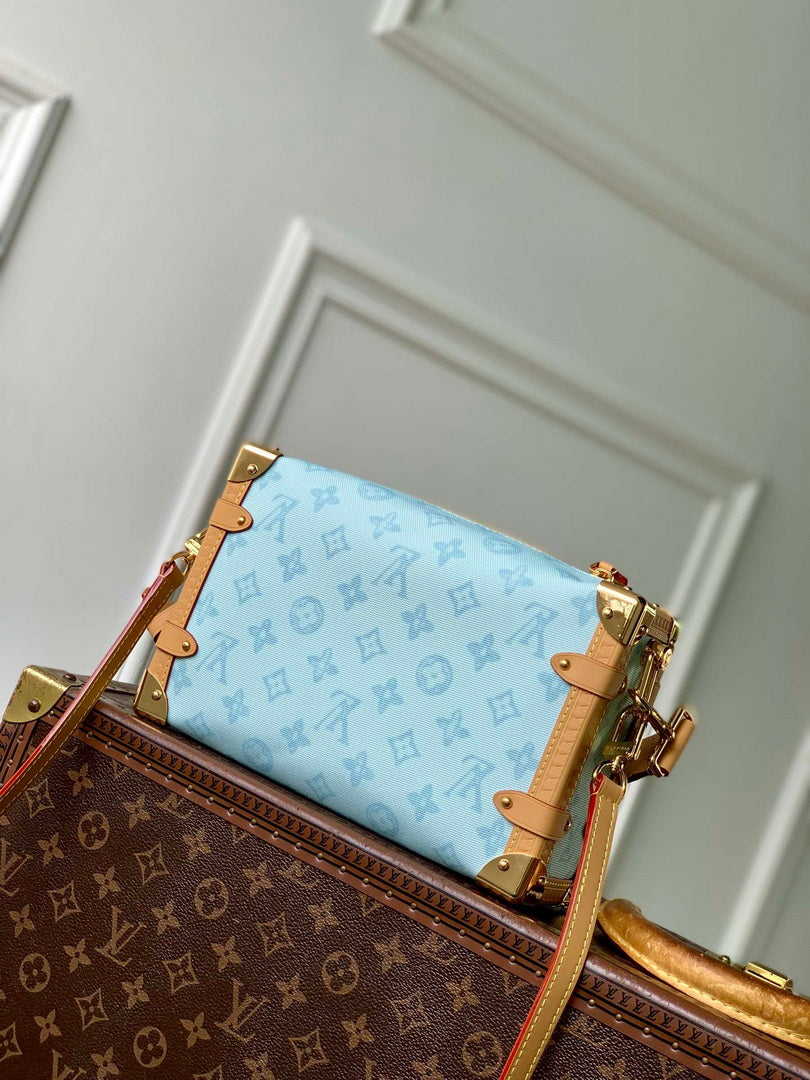 Louis Vuitton LV M27891 Side Trunk MM Bag Blue