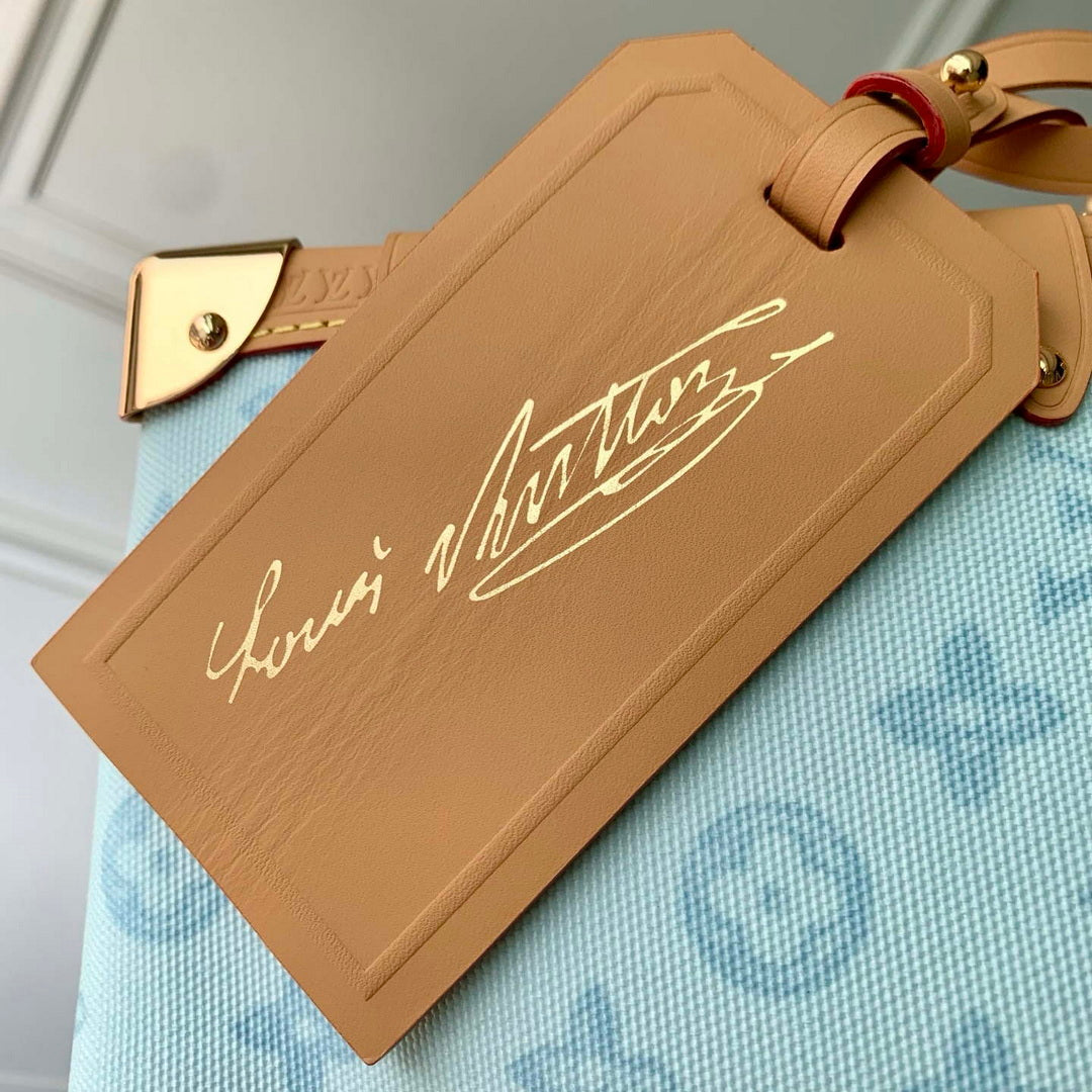 Louis Vuitton LV M27891 Side Trunk MM Bag Blue