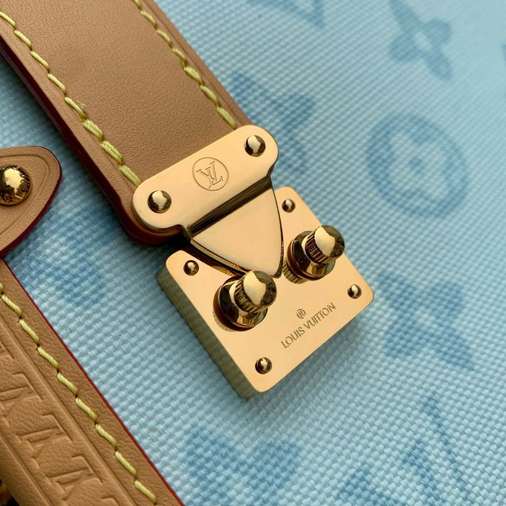 Louis Vuitton LV M27891 Side Trunk MM Bag Blue