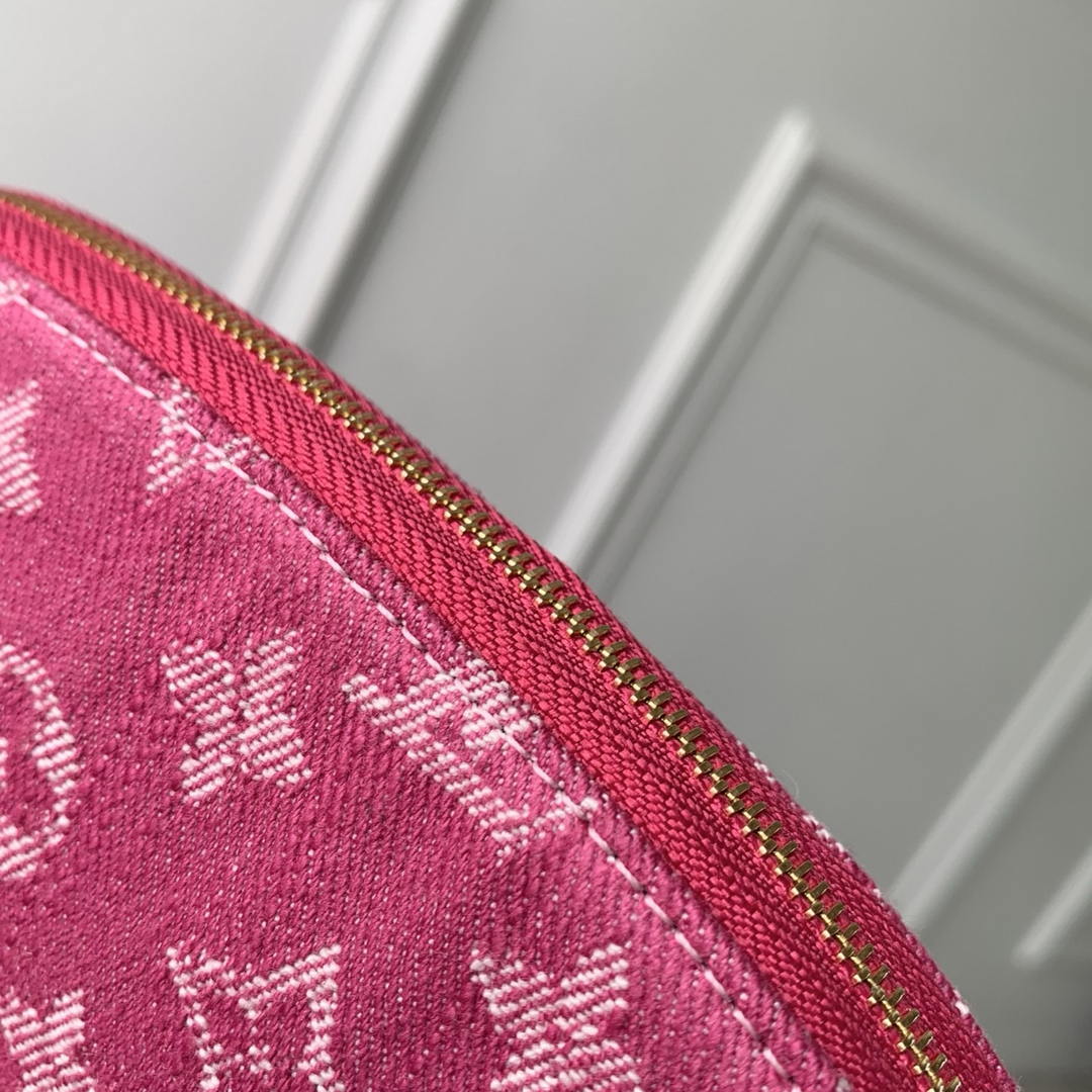 Louis Vuitton LV M28050 Pochette Cosmétique PM Fuschia Denim