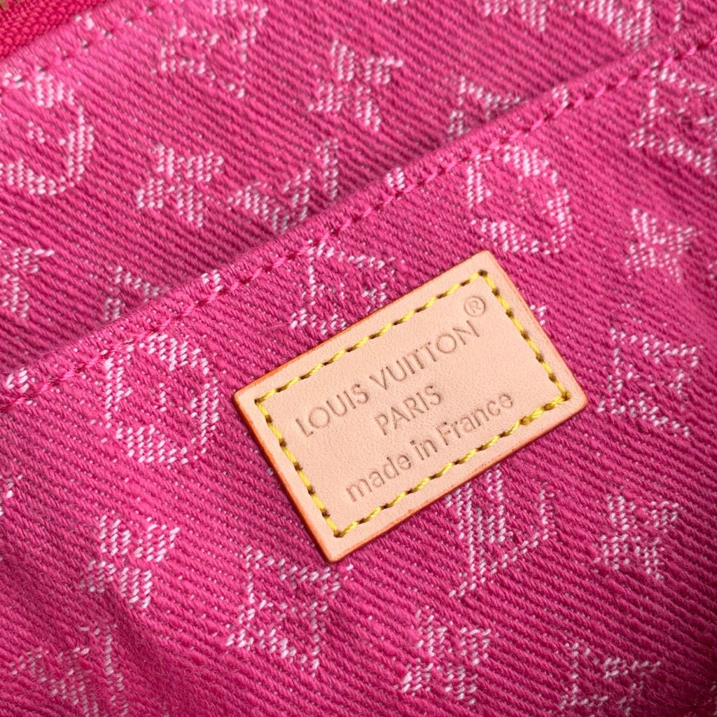 Louis Vuitton LV M28050 Pochette Cosmétique PM Fuschia Denim