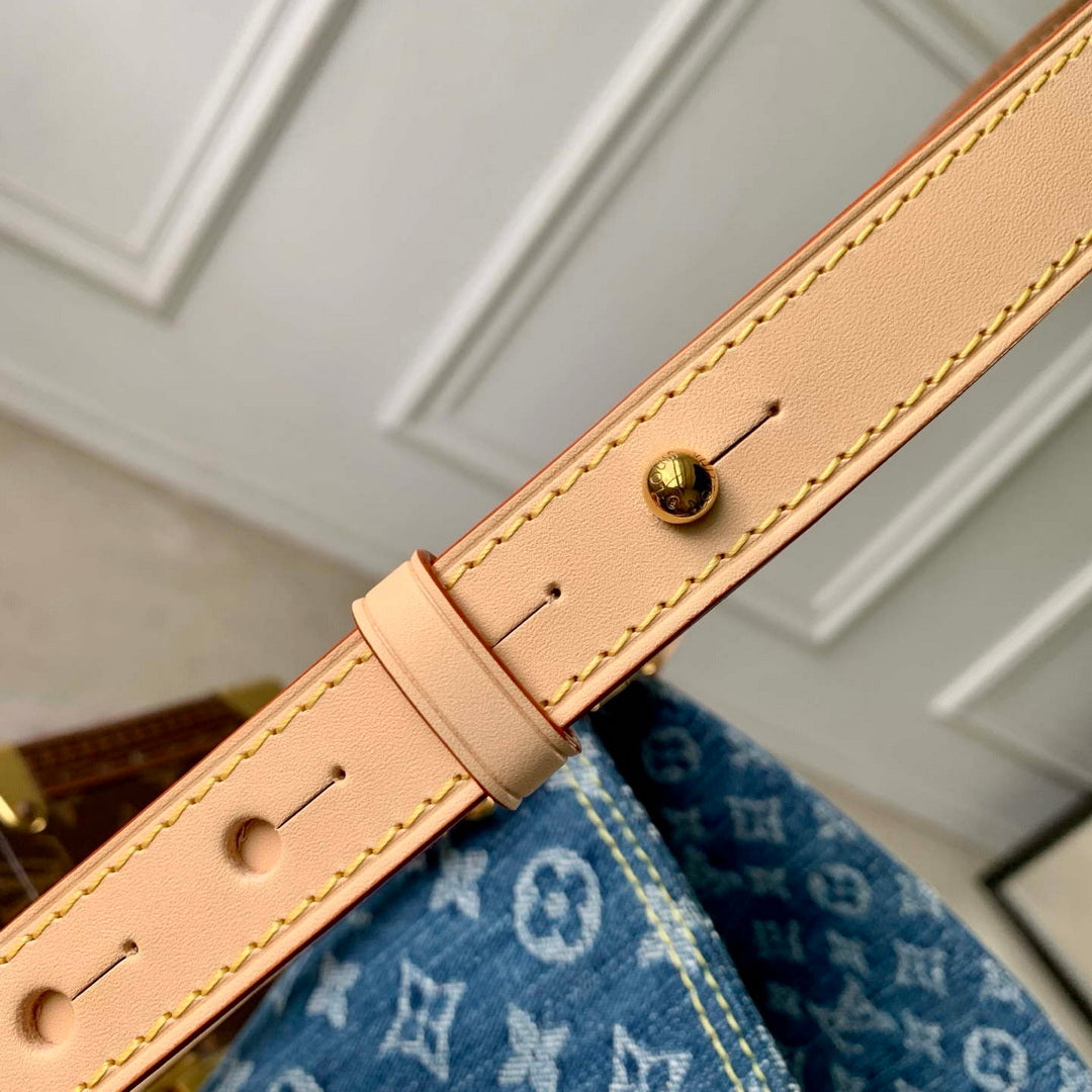Louis Vuitton LV M28107 All In BB Bag Blue Denim