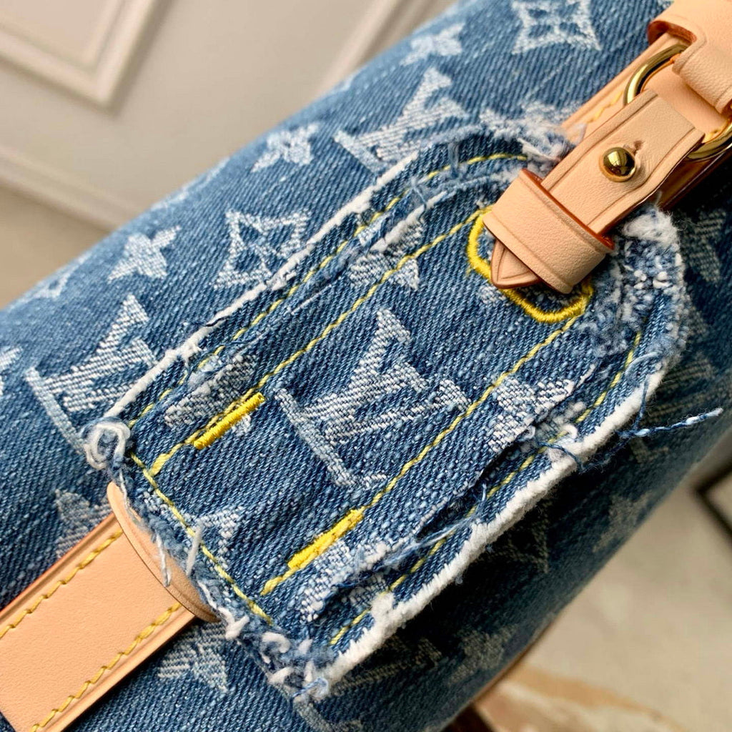 Louis Vuitton LV M28107 All In BB Bag Blue Denim
