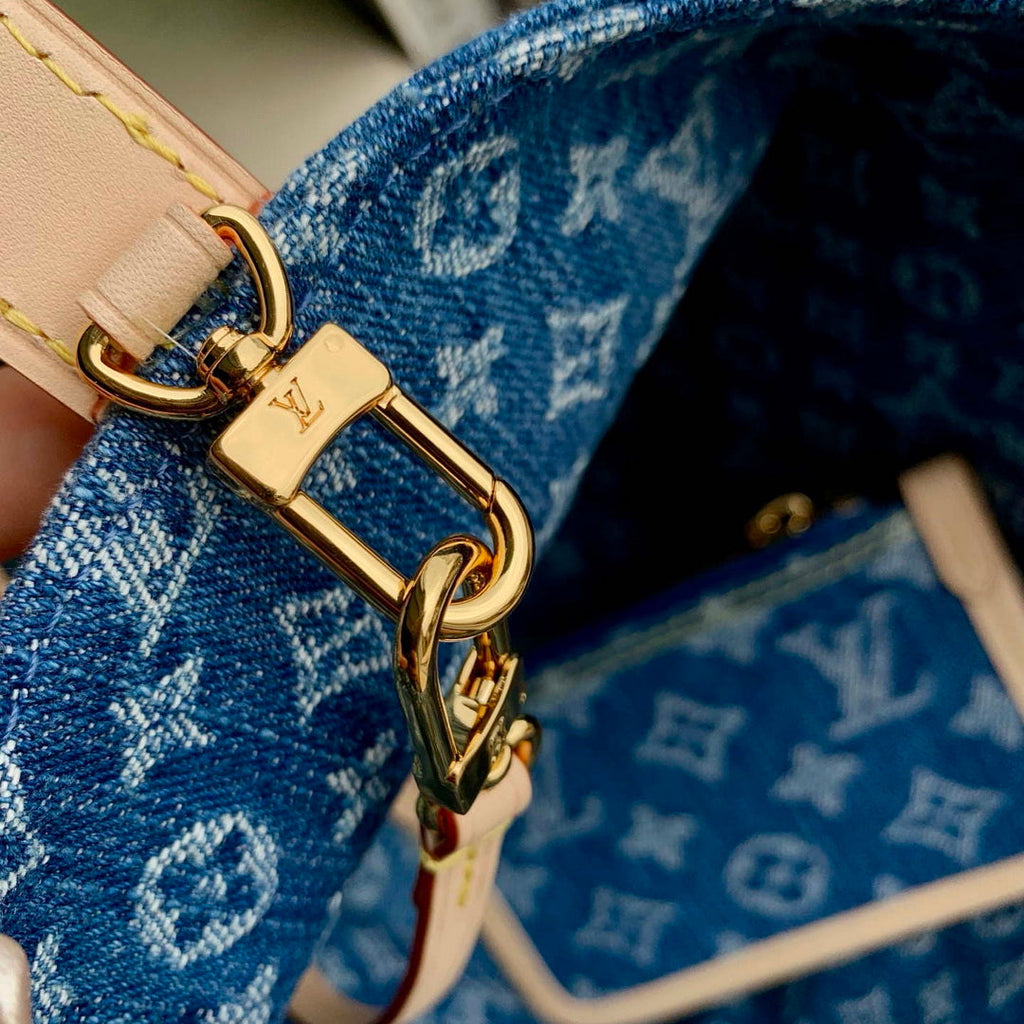 Louis Vuitton LV M28107 All In BB Bag Blue Denim