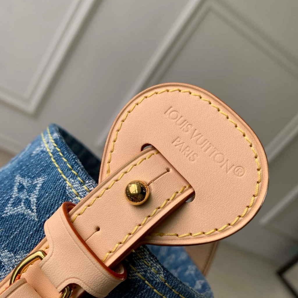 Louis Vuitton LV M28107 All In BB Bag Blue Denim